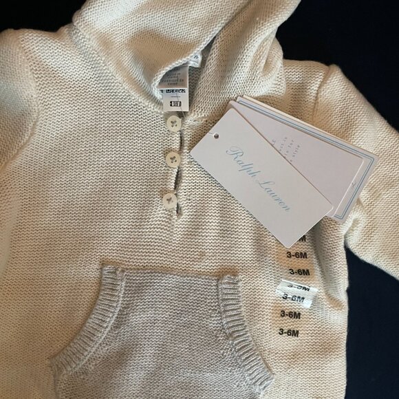 NWT *Polo Ralph Lauren  Baby's Knit Organic Cotton Set (Size 3-6M) - Picture 7 of 7